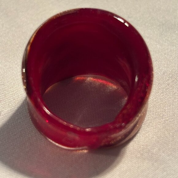 Murano Glass Ring - Size 6.5 - Picture 3 of 4